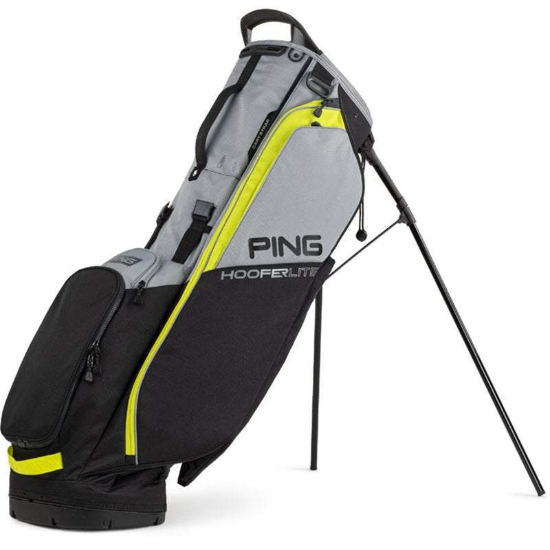PING 2023 Hoofer Lite Stand Bag Stand Bag Ping Black/Iron/Yellow  
