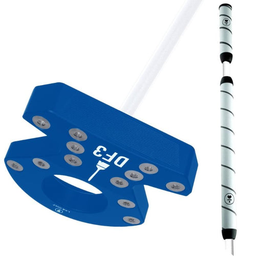 L.A.B. Golf DF3 Putter - Sweeper Blue (White ACCRA Long Shaft)