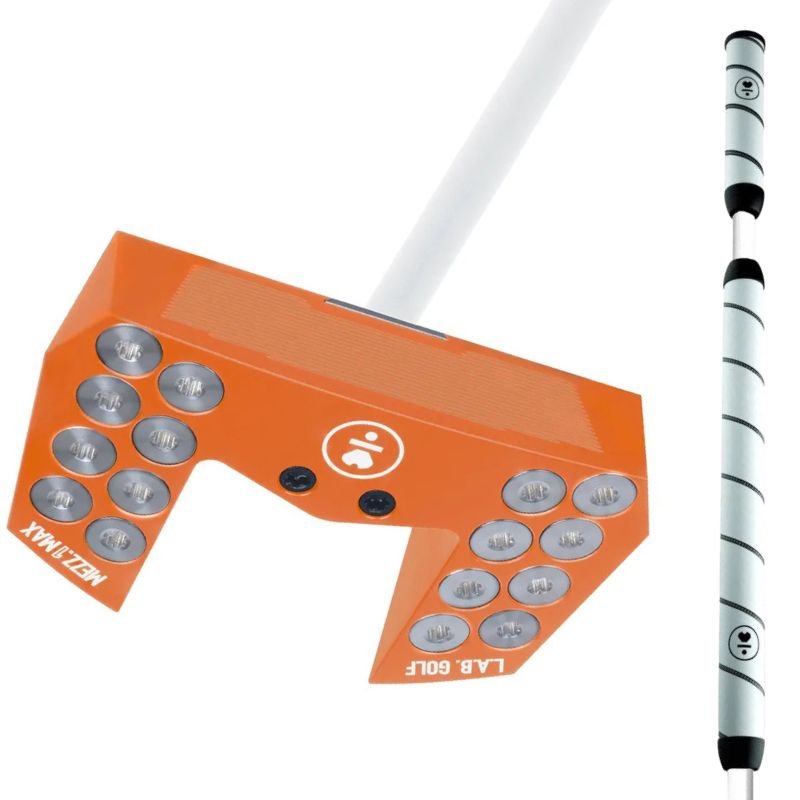 L.A.B. Golf MEZZ.1 MAX Putter - Sweeper - Lucas Glover's Gamer (Single Line Alignment) 45" Orange (White Accra Shaft)