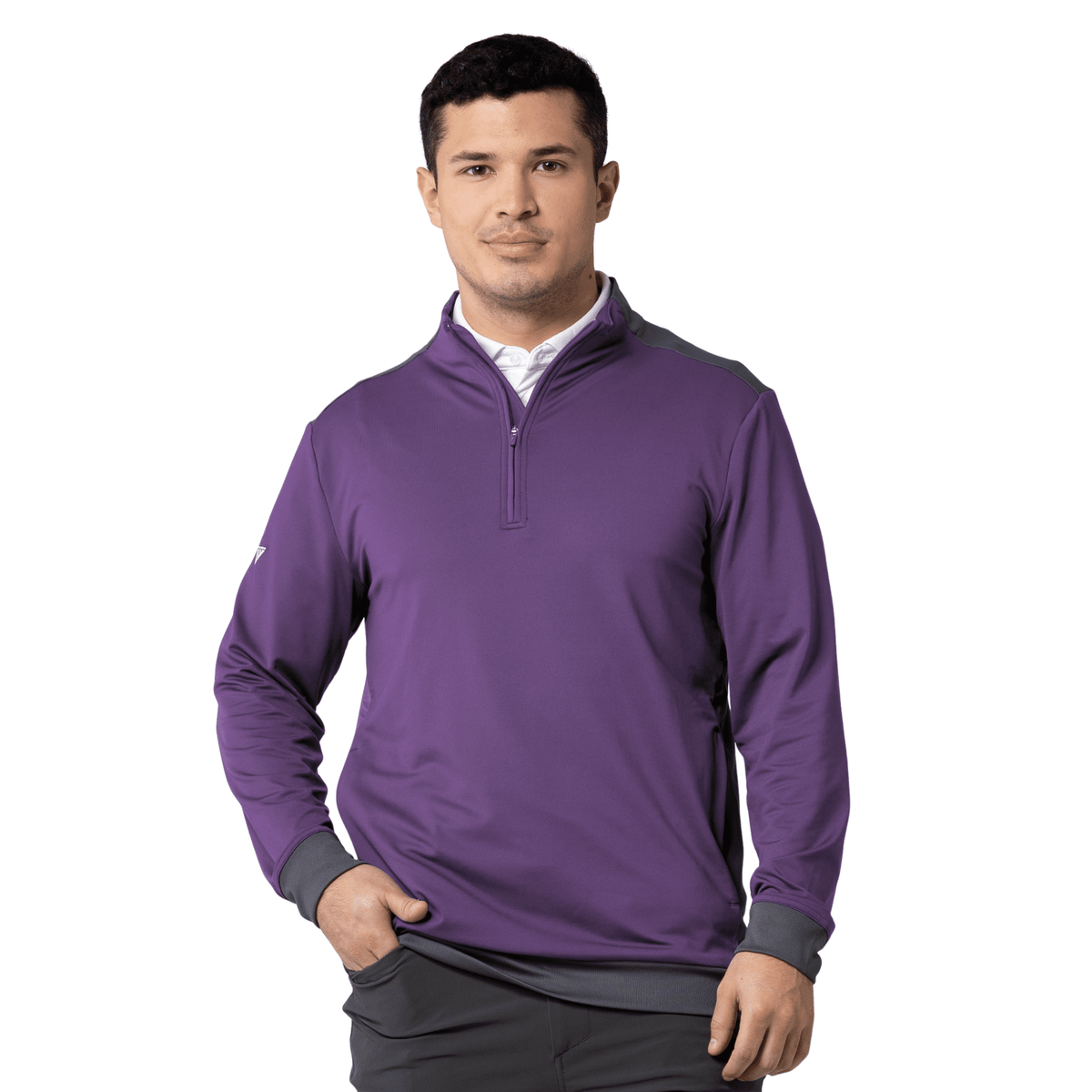 Levelwear Crosswind Pullover Sweater Bordeaux Charcoal