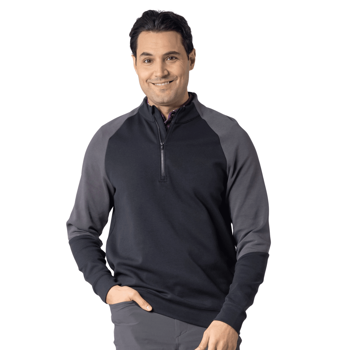 Levelwear Crown Midlayer Sweater Black Charcoal