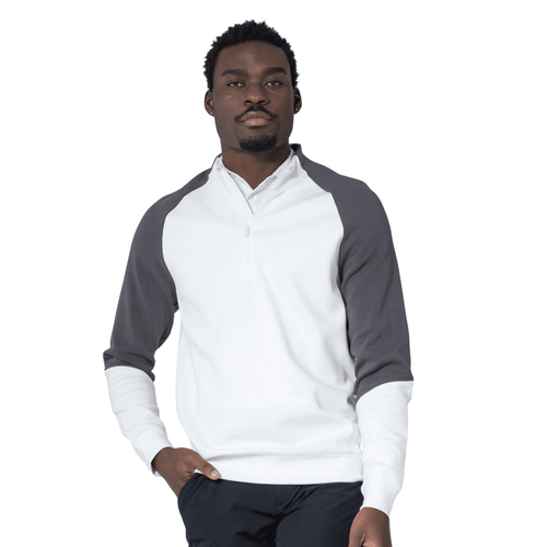 Levelwear Crown Midlayer Sweater White Charcoal