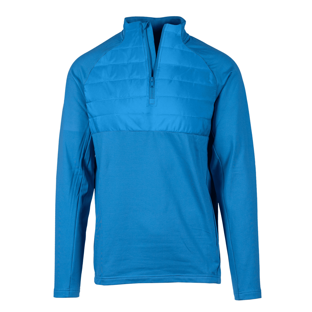 Levelwear Frequency Quilted 1/4 Zip Sweater Azure