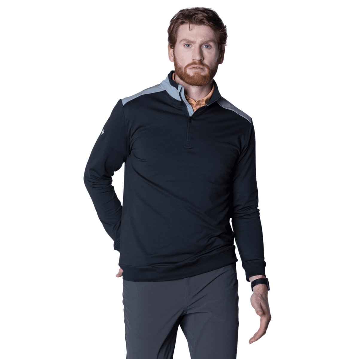 Levelwear Manifest Active Midlayer Sweater Black Pebble