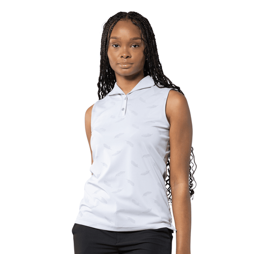 Levelwear Women's Aero Sleeveless Polo Cool Grey