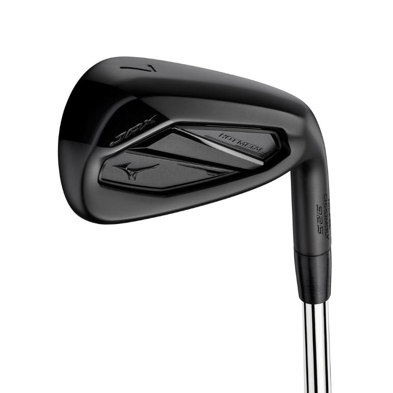 Mizuno JPX925 Hot Metal Black Iron Set - Steel - 5-PW, GW Right Stiff Steel - KBS Tour Lite Black