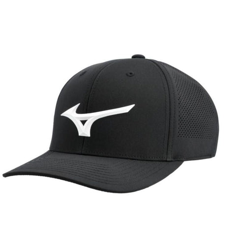 Mizuno Tour Vent Snapback Hat Black