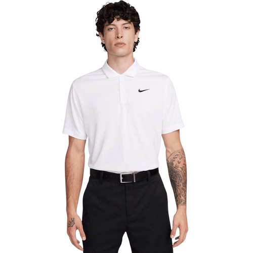 Nike Dri-FIT Core Polo Solid White Black
