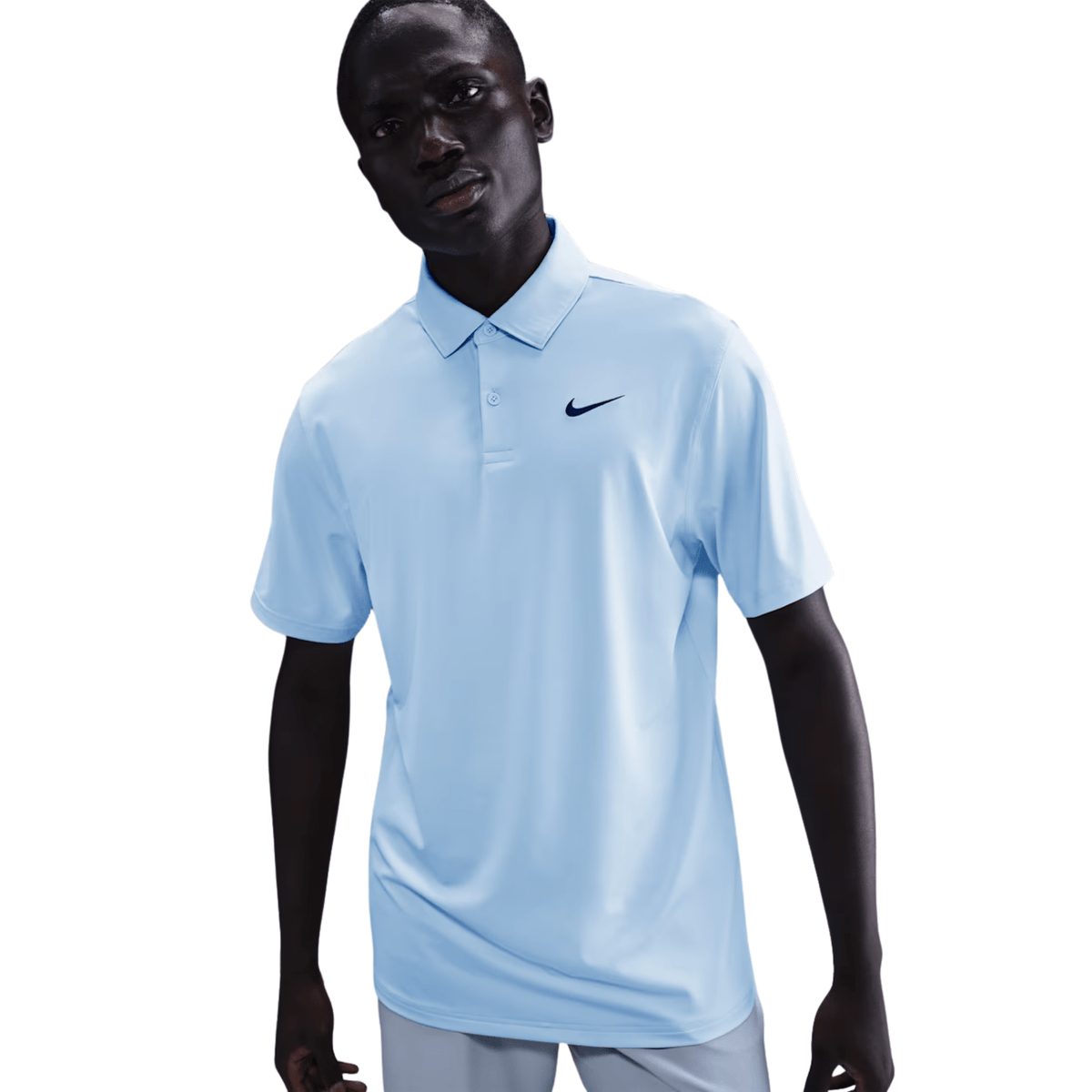 Nike Dri-FIT Velocity Solid Polo Hydrogen Blue Black