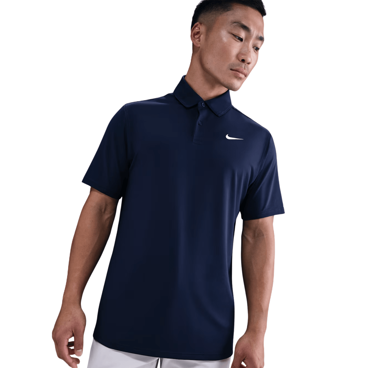 Nike Dri-FIT Velocity Solid Polo College Navy White