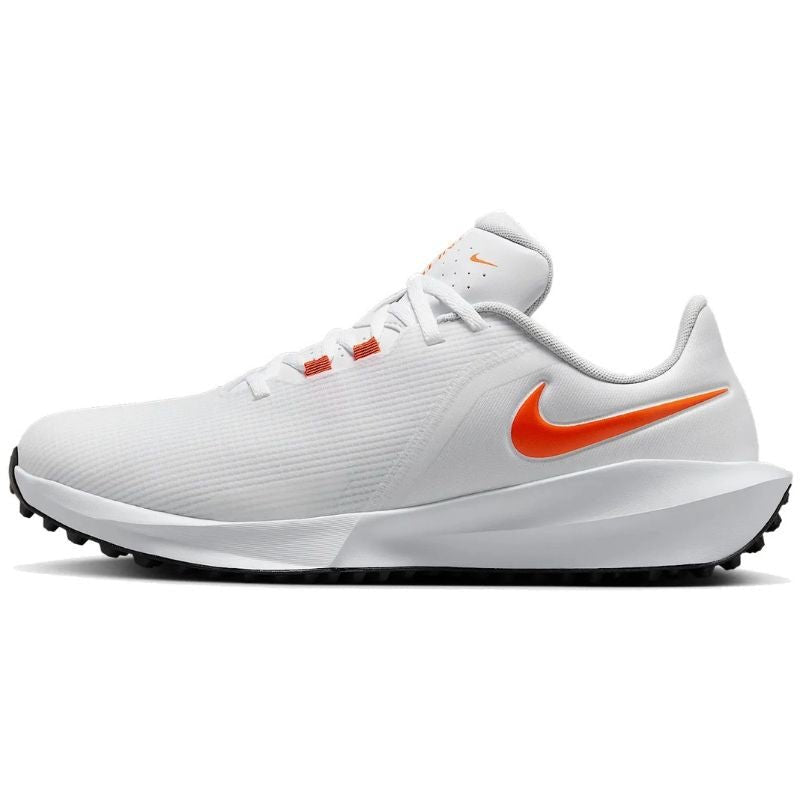 Nike Infinity G Spikeless Golf Shoe White Black Safety Orange Medium