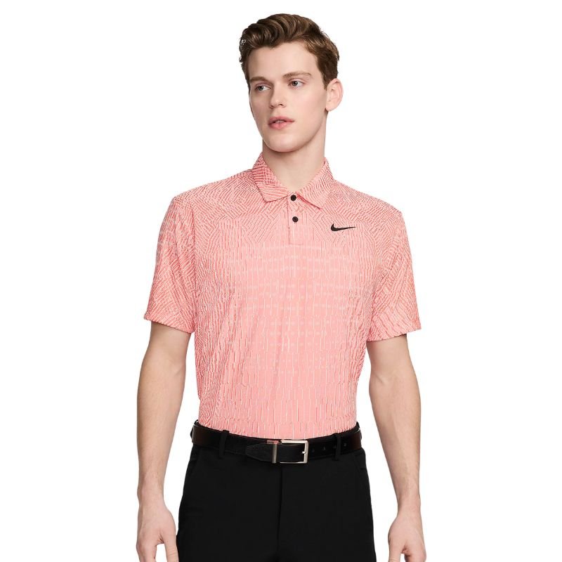 Nike Tour Dri-FIT ADV Golf Polo Guava Ice Madder Root Black