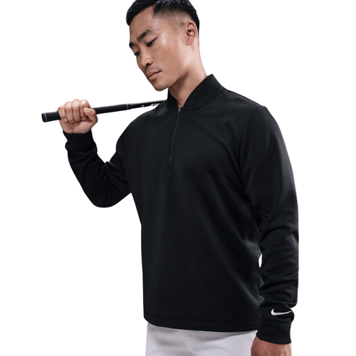 Nike Velocity Therma-FIT 1/2 Golf Sweater Black White