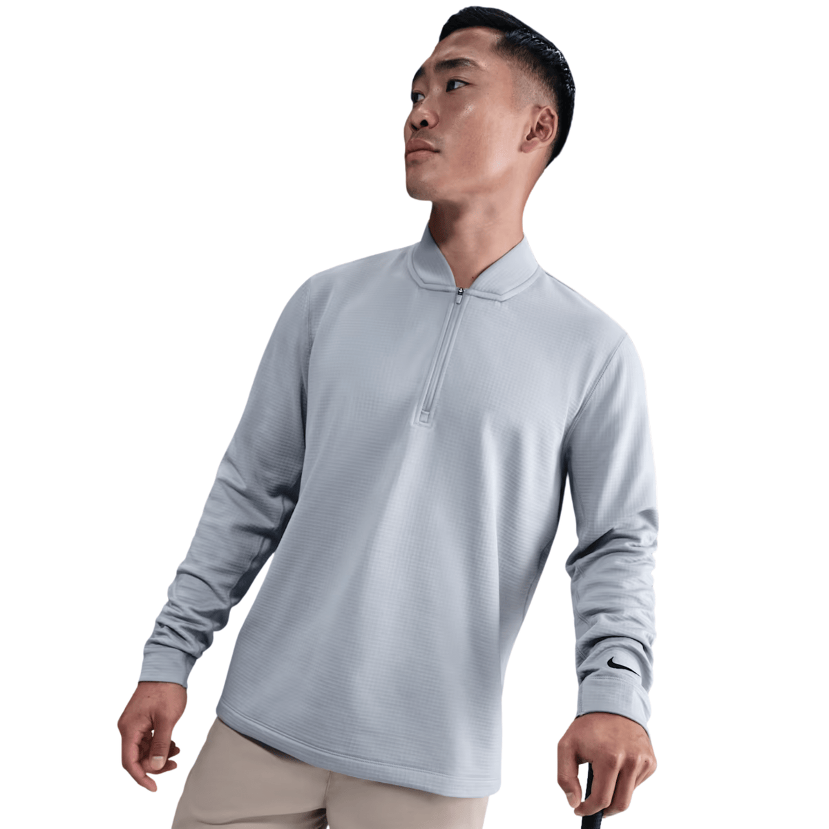 Nike Velocity Therma-FIT 1/2 Golf Sweater Wolf Grey Black