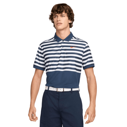 Nike Victory+ Blocked Dri-FIT Golf Polo Obsidian Team Orange