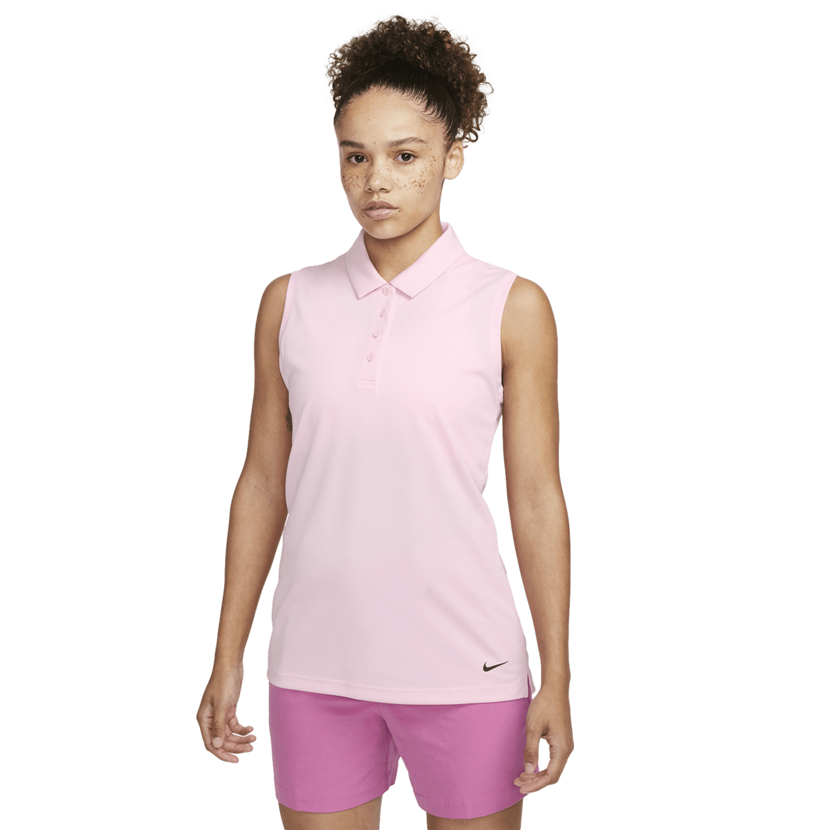Nike Women's Dri-FIT Victory Sleeveless Golf Polo Soft Pink