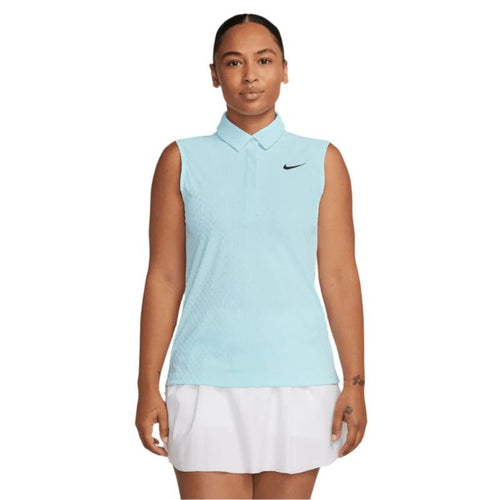 Nike Women's Dri - FIT Victory Sleeveless Golf Polo Glacier Blue SMALL