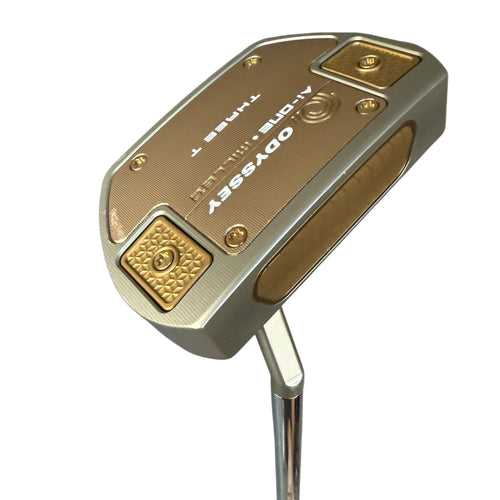 Odyssey Ai-ONE Milled Silver Three T Putter - Slant Neck - Indoor Demo Right 35"