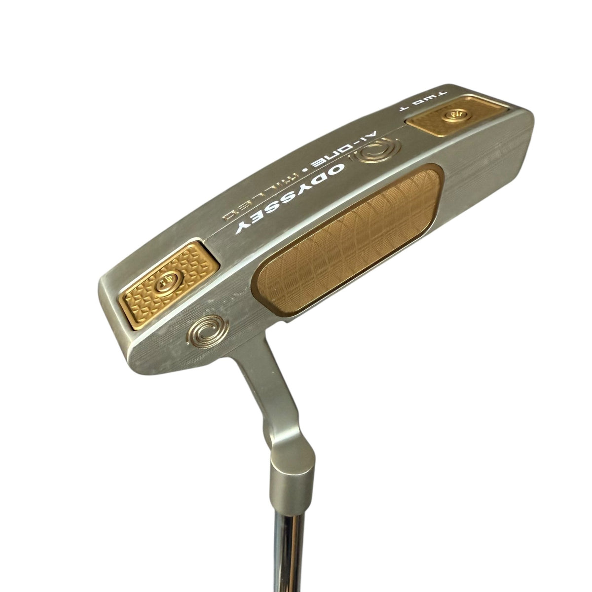 Odyssey Ai-ONE Milled Silver Two T Putter - L-Neck - Indoor Demo Right 35"