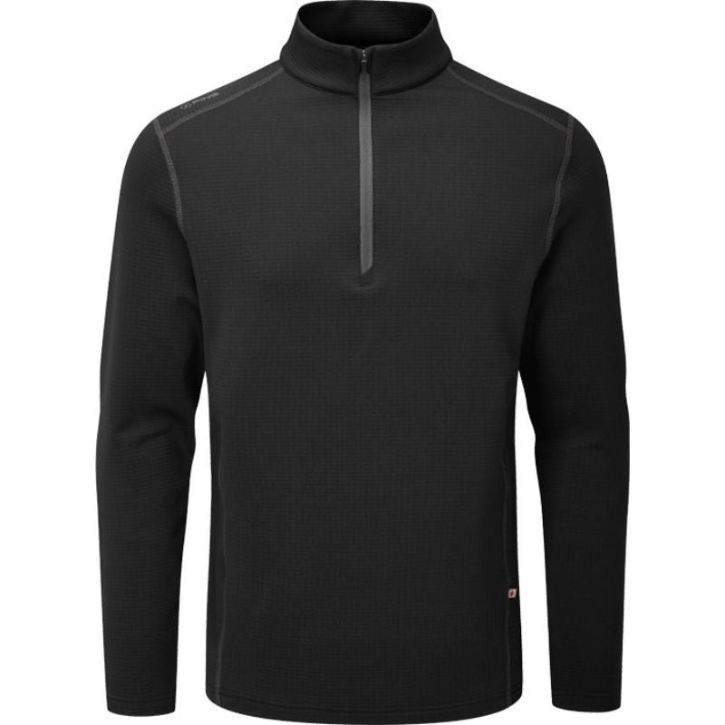 PING Edwin 1/4 Zip Sweater Black SMALL