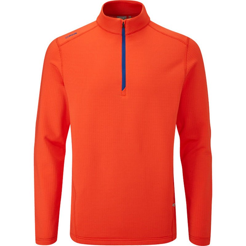 PING Edwin 1/4 Zip Sweater Flame SMALL
