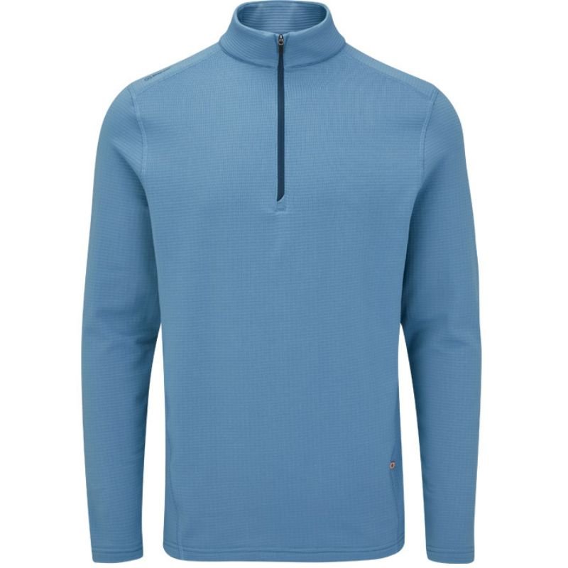 PING Edwin 1/4 Zip Sweater Stone Blue SMALL