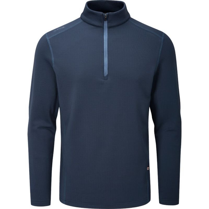 PING Edwin 1/4 Zip Sweater Oxford Blue SMALL