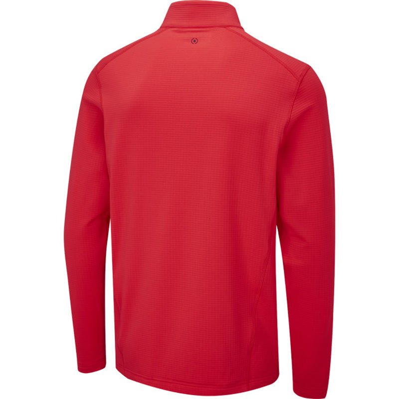 PING Edwin 1/4 Zip Sweater Flame SMALL