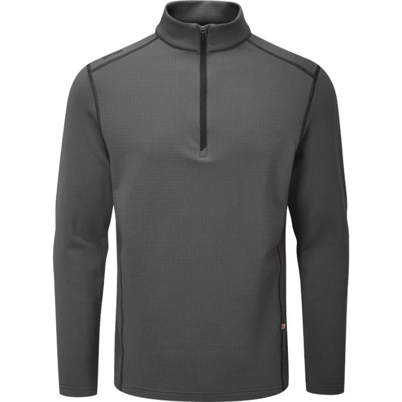 PING Edwin 1/4 Zip Sweater Asphalt SMALL