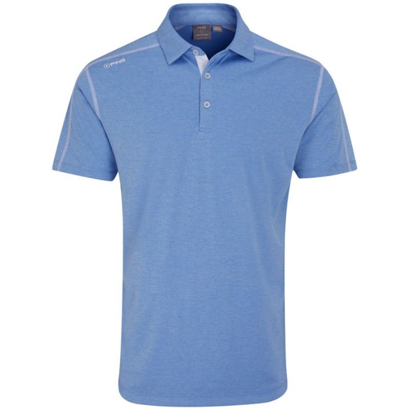 PING Fynn Polo Cornflower Blue Marl
