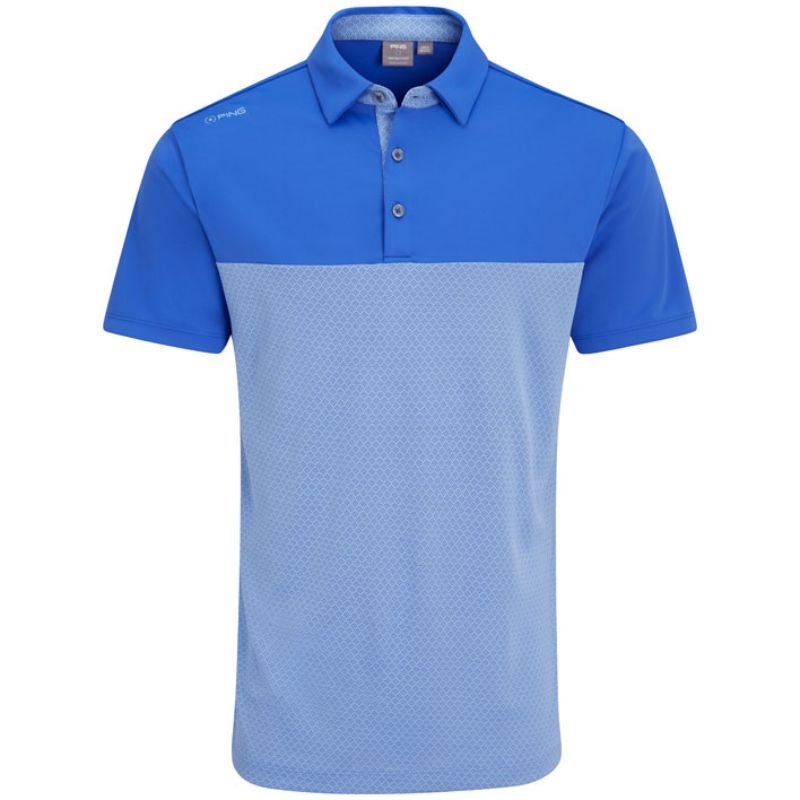 PING Hall Polo Ultra Blue Cornflower Blue