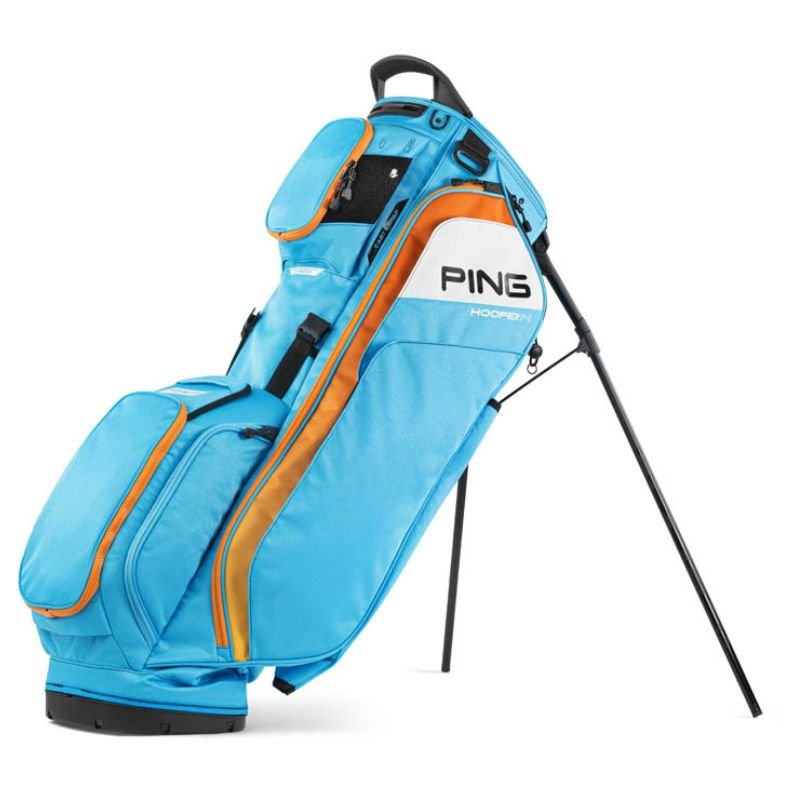 PING Hoofer 14 Stand Bag Sky Blue Orange