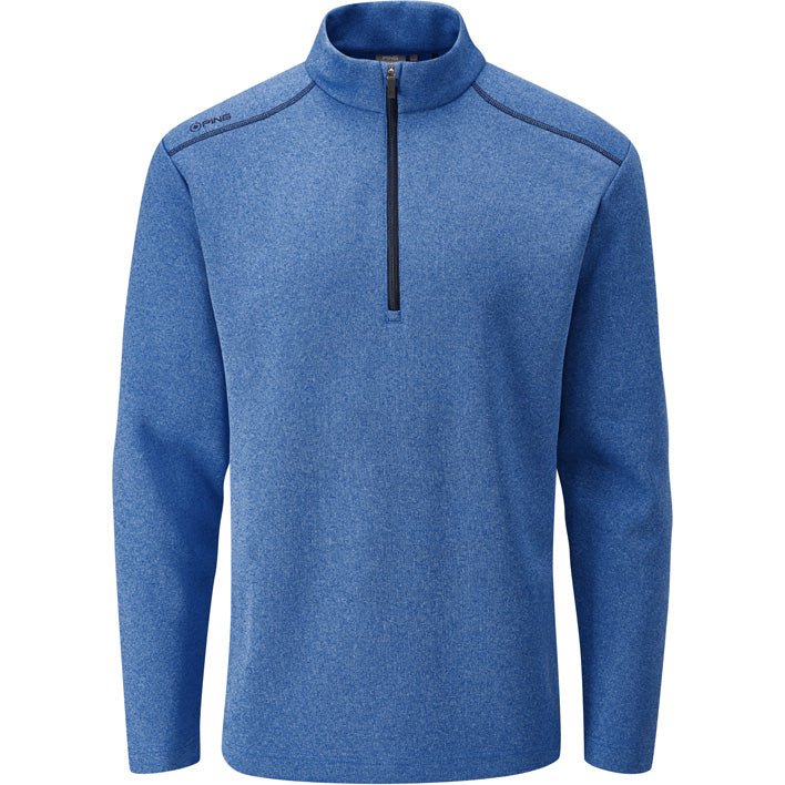 PING Ramsey 1/4 Zip Sweater Snorkel Blue SMALL