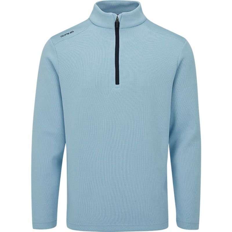 PING Ramsey 1/4 Zip Sweater Sky Blue SMALL