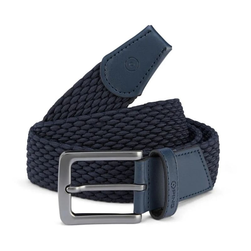 PING Stretch Webbing Belt Navy