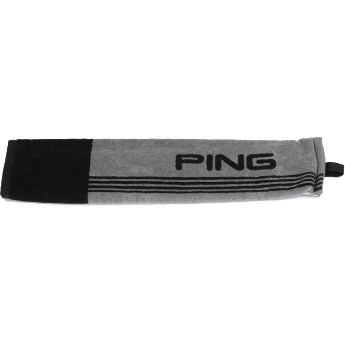 PING Tri-Fold Towel Grey Black