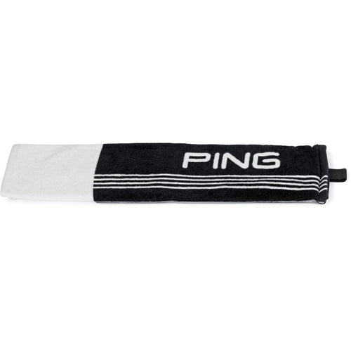 PING Tri-Fold Towel Black White