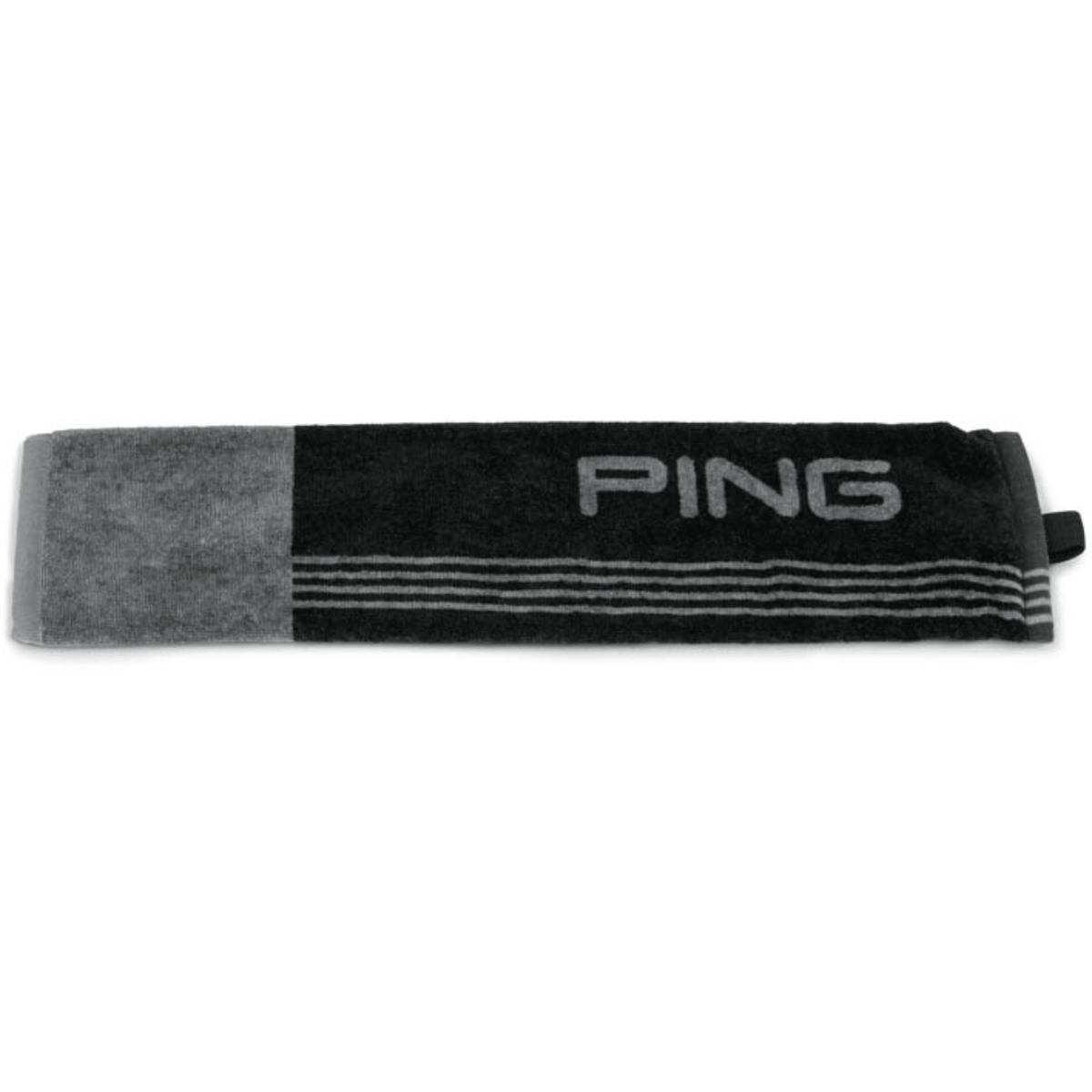 PING Tri-Fold Towel Black Grey