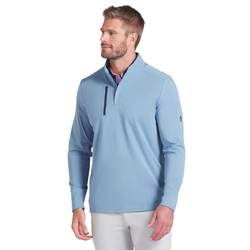 PUMA AP Cloudspun Tech 1/4 Zip Zen Blue MEDIUM