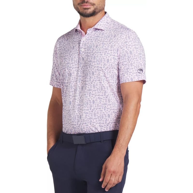 PUMA AP Sketch Golf Polo Pale Pink