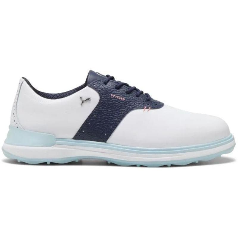 PUMA AVANT Spikeless Golf Shoes Puma White Deep Navy Medium
