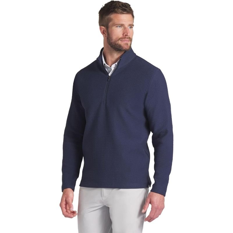 PUMA Boulder Golf 1/4 Zip Navy Blazer