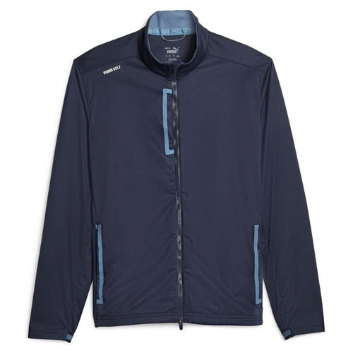 PUMA Channel Softshell Golf Jacket Navy Blazer/Deep Dive MEDIUM