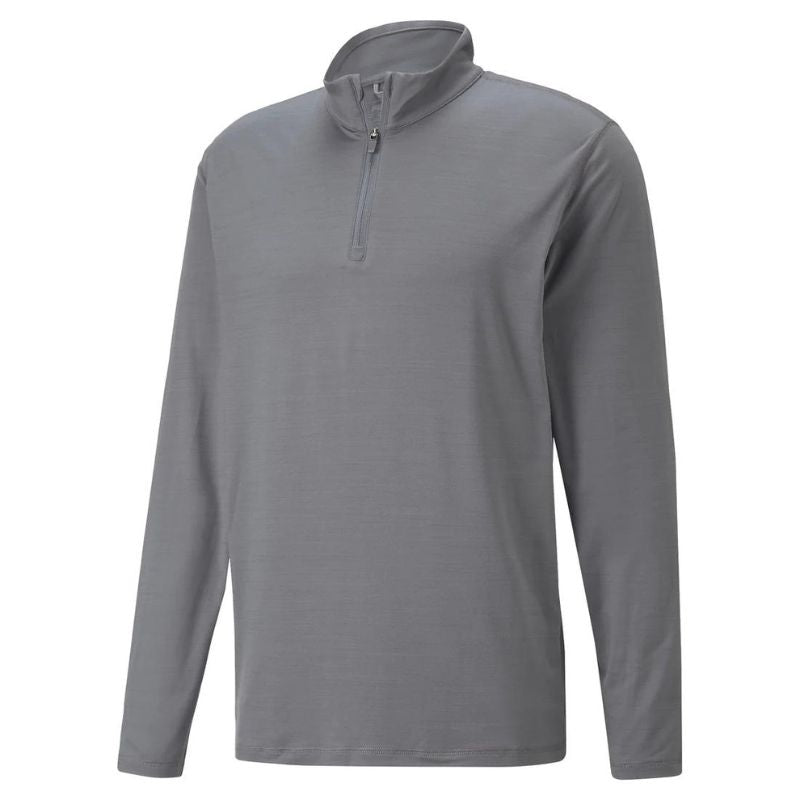 PUMA CLOUDSPUN GRYLBL Golf 1/4 Zip Quiet Shade MEDIUM
