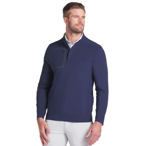 PUMA Cloudspun Tech 1/4 Zip Navy Blazer MEDIUM