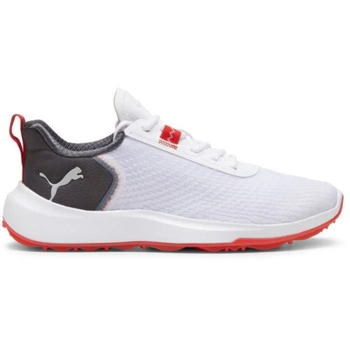 PUMA FUSION Crush Sport Spikeless Golf Shoes White Dark Coal Medium