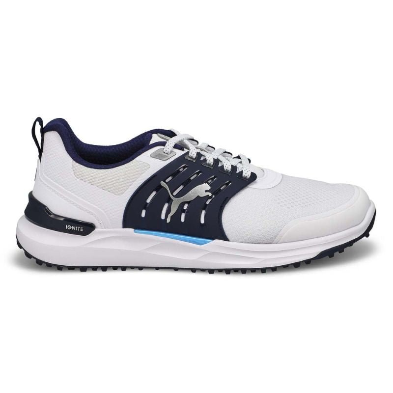 PUMA IGNITE ELEVATE 2 Spikeless Golf Shoes White Navy Medium