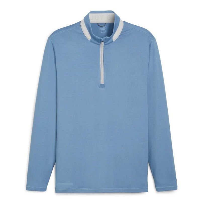 PUMA Lightweight Golf 1/4 Zip Zen Blue/Ash Gray