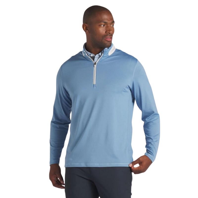 PUMA Lightweight Golf 1/4 Zip Zen Blue/Ash Gray