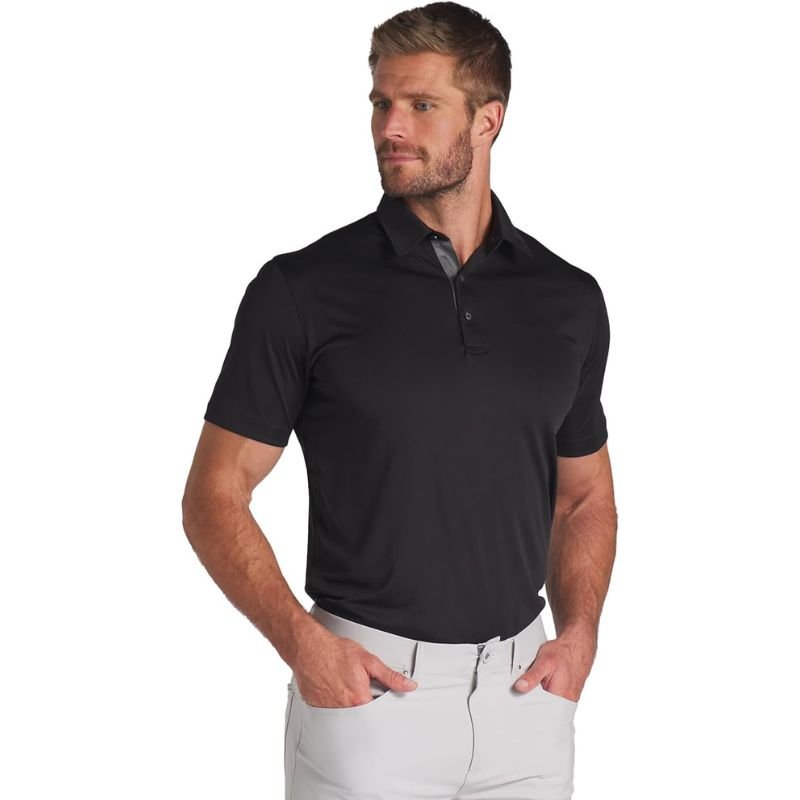 PUMA MATTR Brigade Golf Polo Black